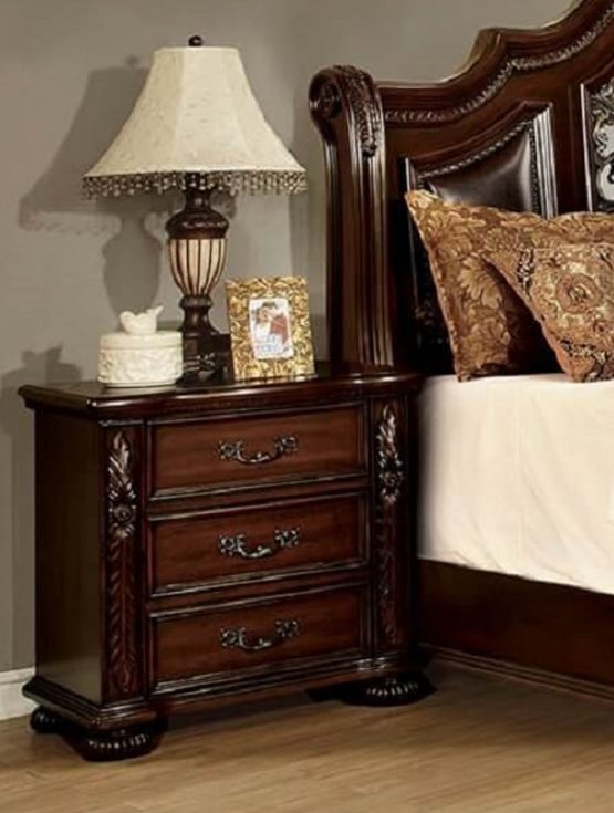 Mcferran B9805 Imperiral Palace Nightstand - USA Warehouse Furniture