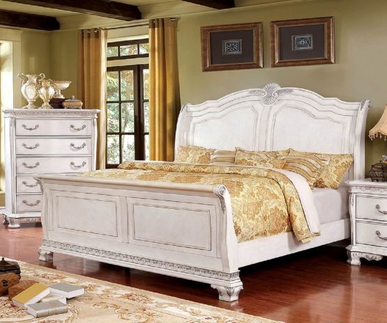 4 Piece Isidora Bedroom Set Cherry Finish Usa Warehouse Furniture